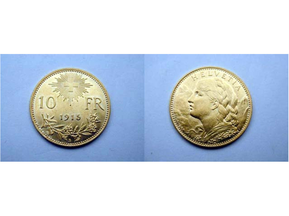 Svizzera, 10 Franchi 1915