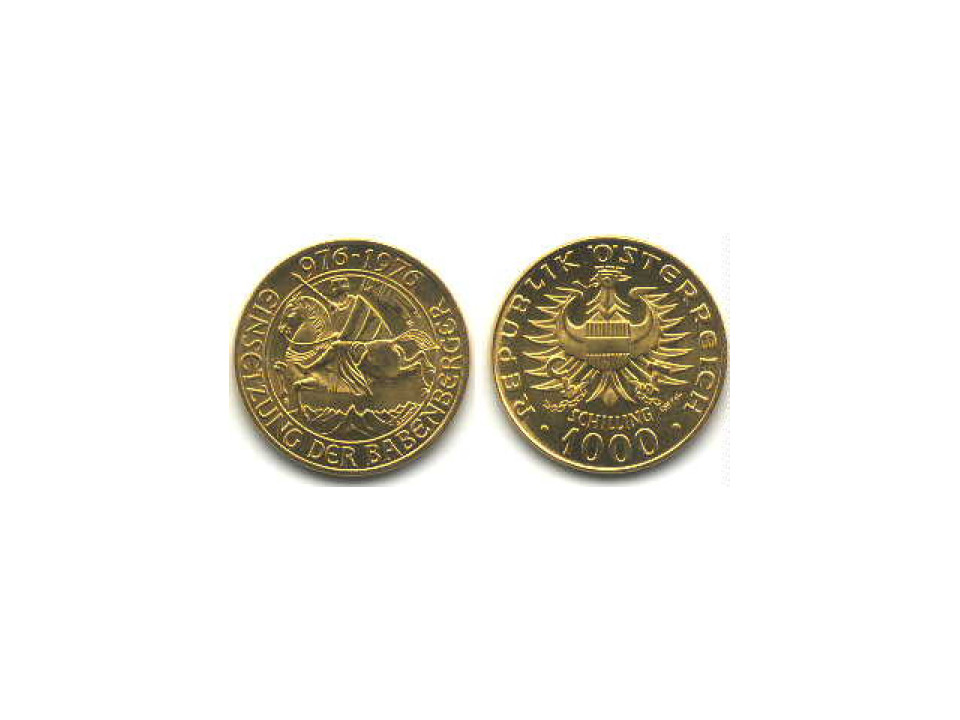 Austria, 1,000 Schilling 1976