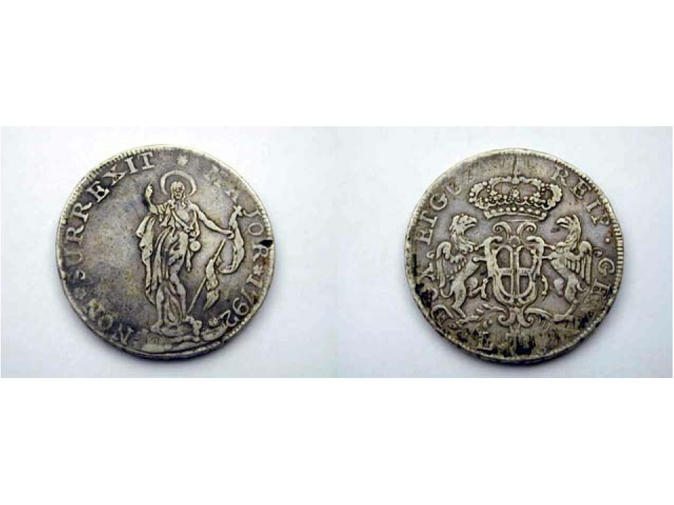 Genoa, Biennial Doges, 8 Lire 1792, Silver