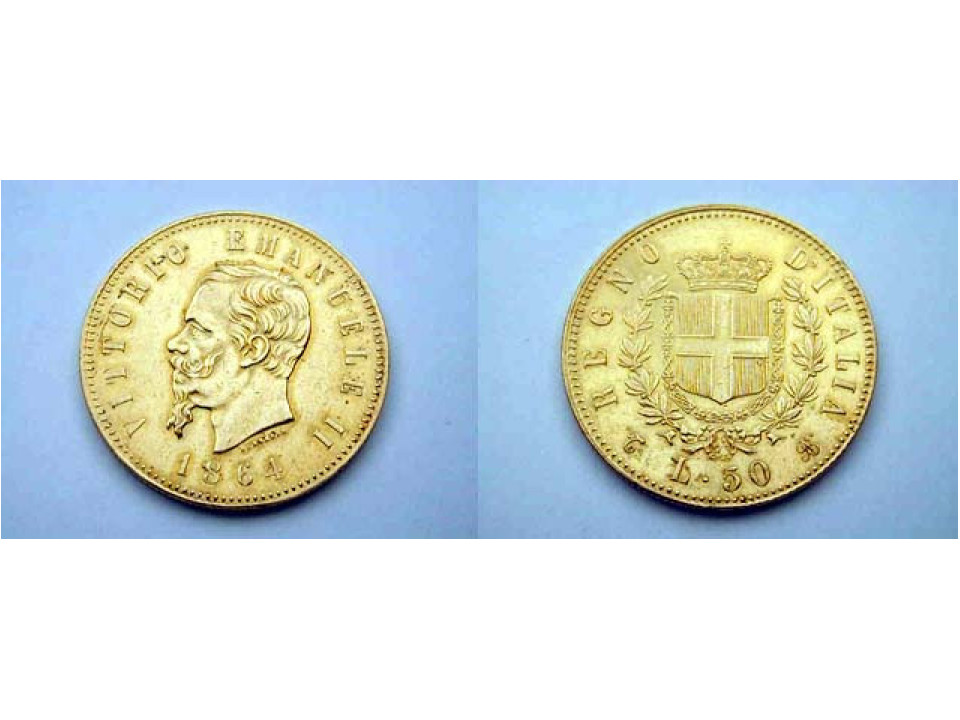 50 Lire 1864