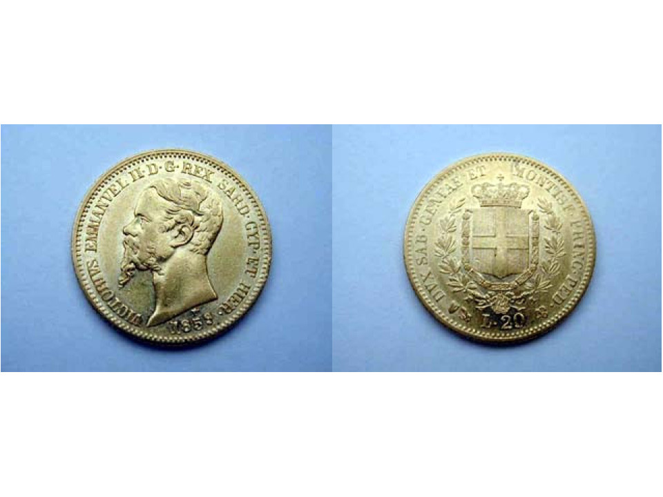 20 Lire 1859 Genova