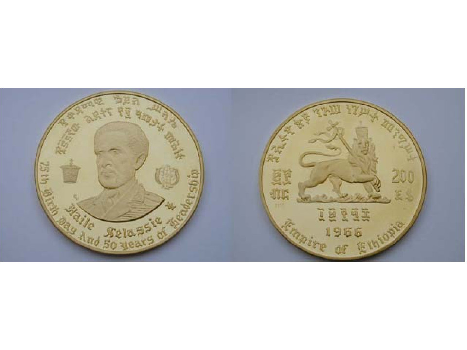 Ethiopia, 100 Dollars 1966 Haile Selassie I