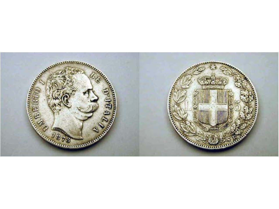 5 Lire 1878