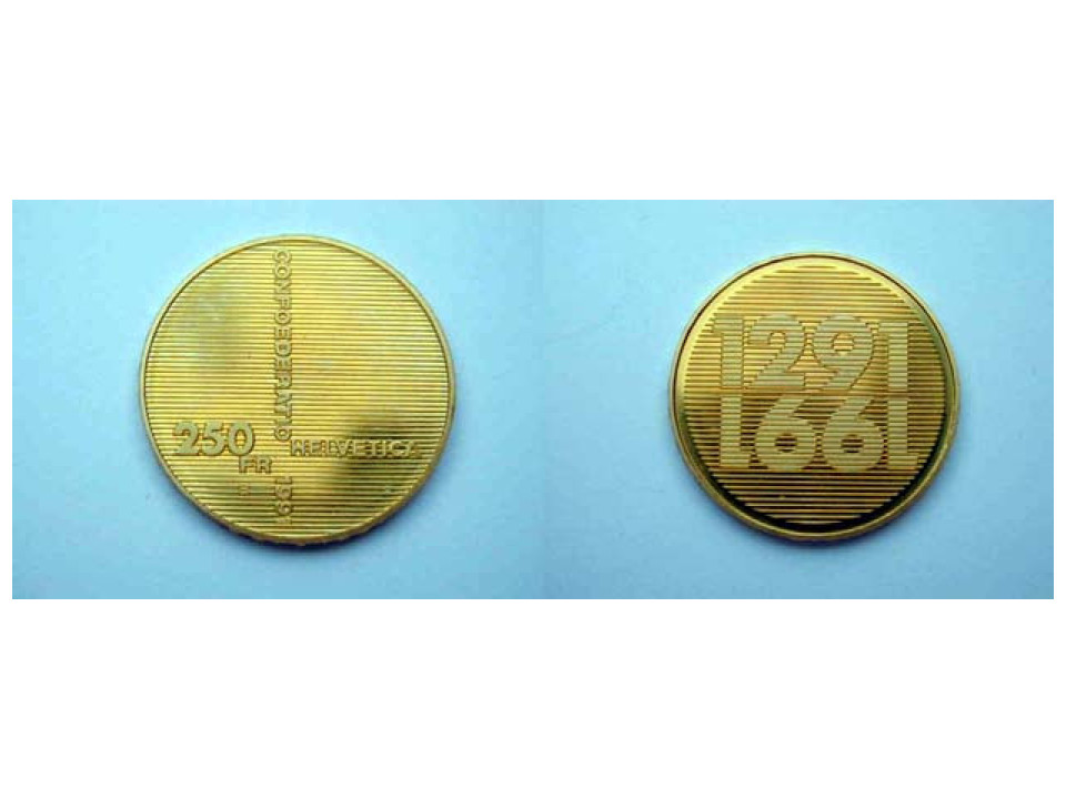 Switzerland, 250 Francs 1991 Constitution