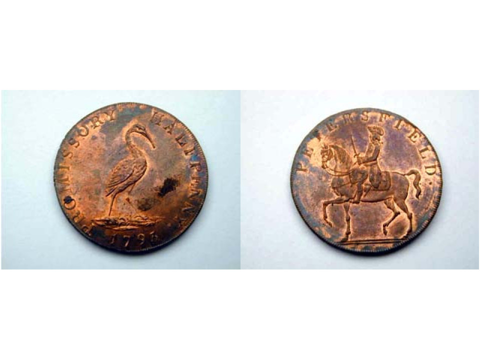 Great Britain, George III, ½ Penny 1793 FDCr