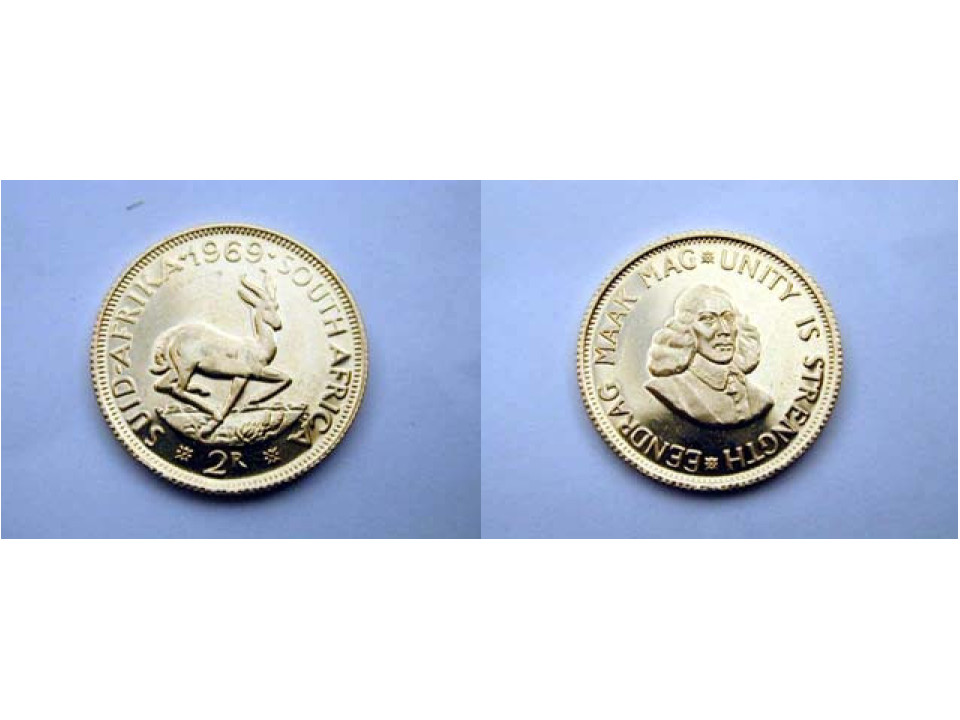 Sud Africa, 2 Rand 1969