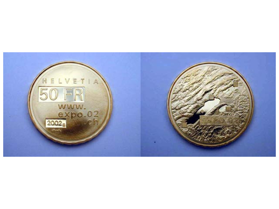 Svizzera, 50 Franchi 2002 Expo 02
