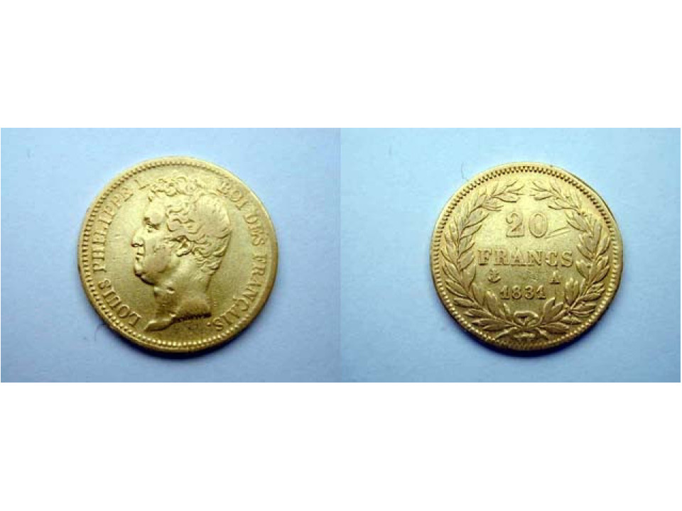 France, Louis Philippe I 20 Francs 1831 A 1st Type