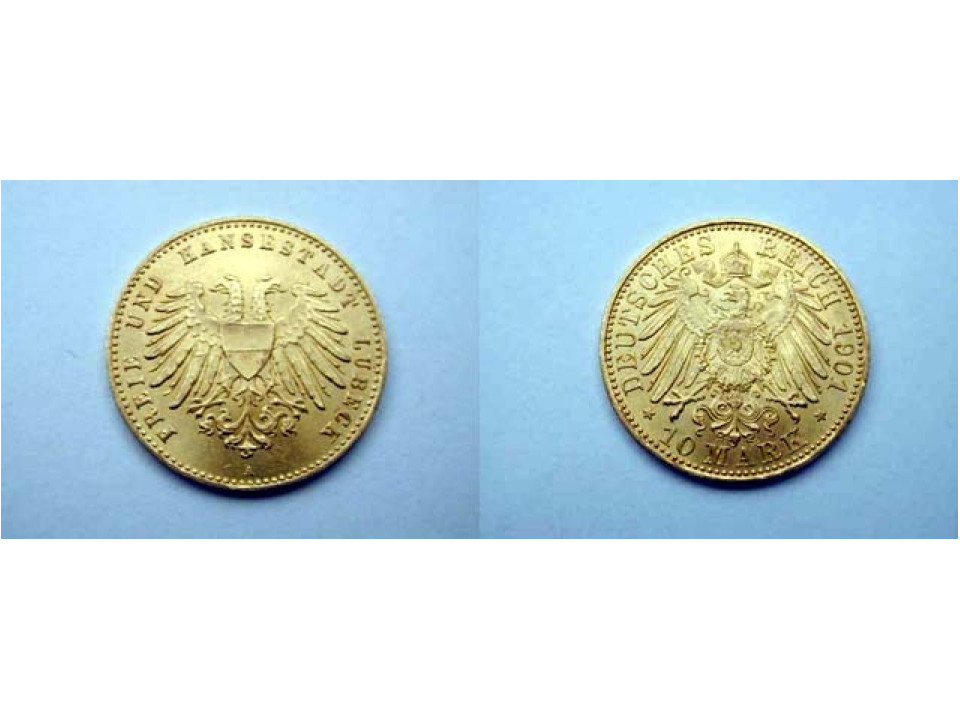 Germany, Free City of Lübeck, 10 Marks 1901 A