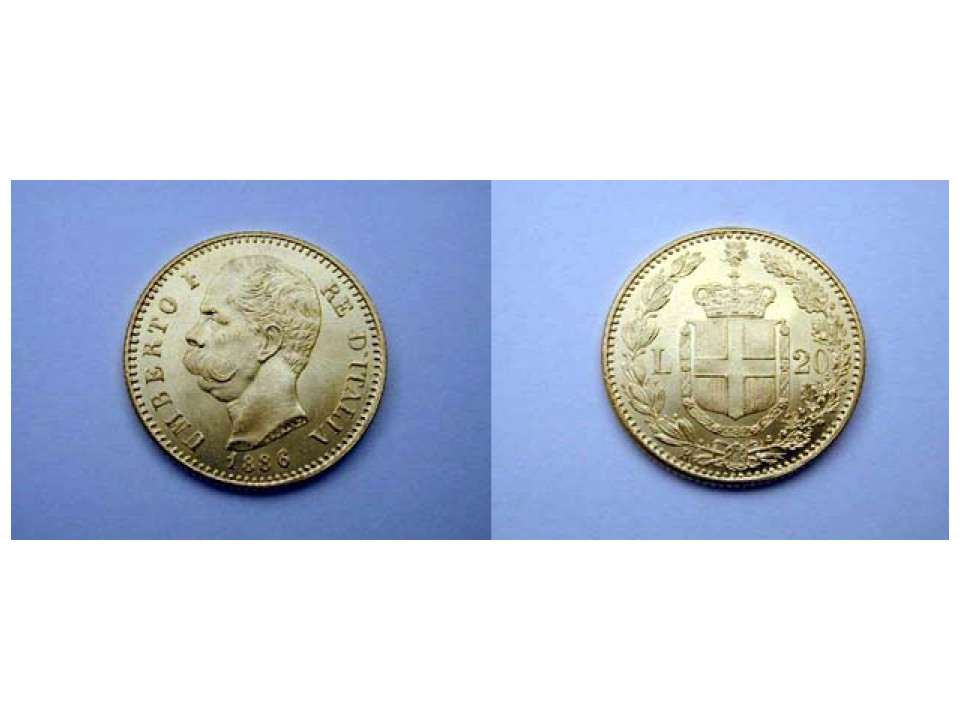 20 Lire 1886