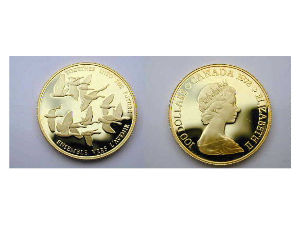 Canada, 100 Dollari 1978 Unificazione