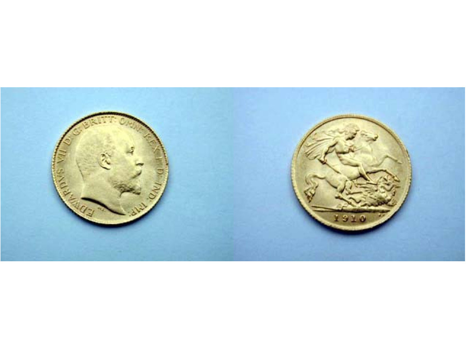 Great Britain, Edward VII, Half Sovereign 1910