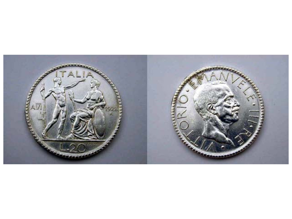 20 Lire 1928 VI