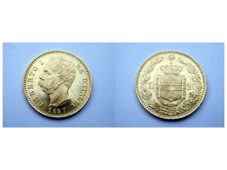 Umberto I, 20 Lire 1897