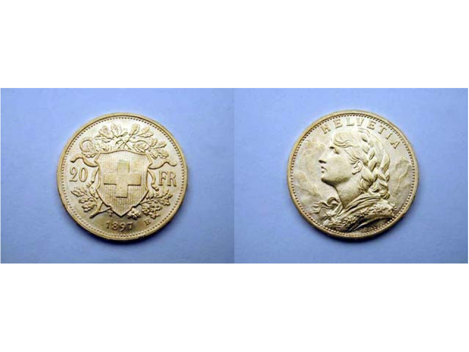 Svizzera, 20 Franchi 1897