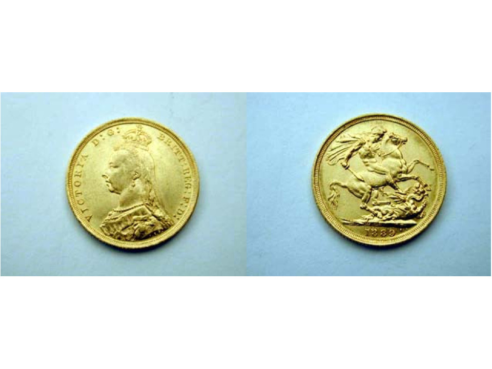 Australia, Victoria, Sovereign 1889 S Jubilee Head