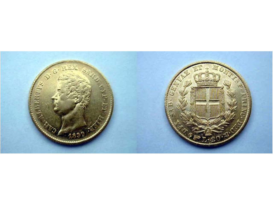 Carlo Alberto, 20 Lire 1839 Torino