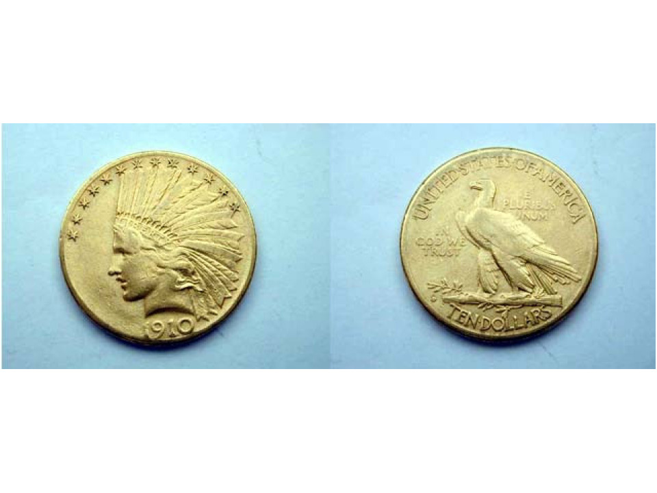 Stati Uniti, 10 Dollari 1910 San Francisco - Indiano