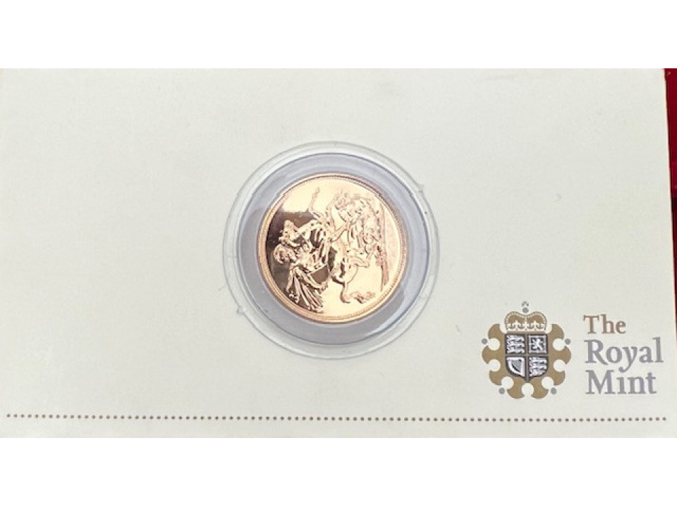 Great Britain, Elizabeth II, Sovereign 2010 FDC in Royal Mint folder