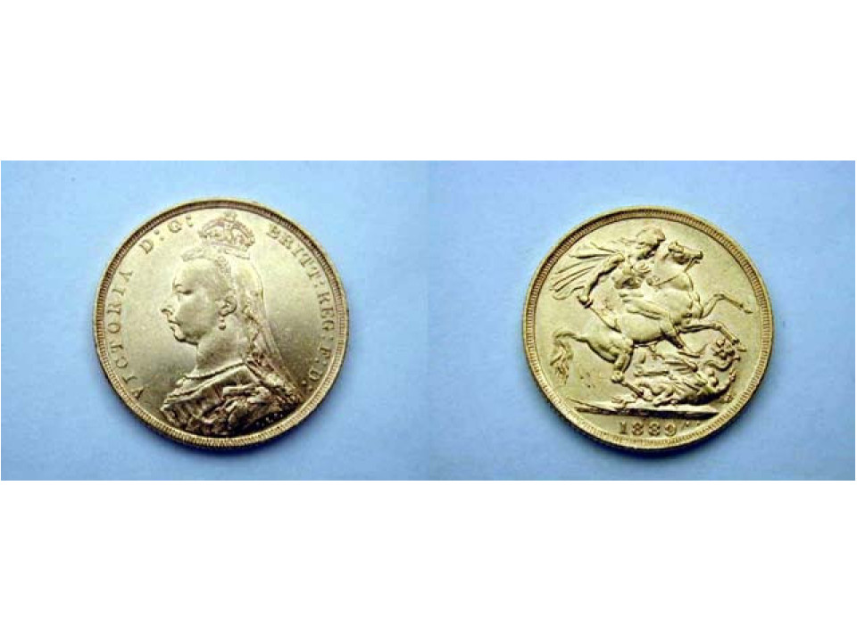 Great Britain, Victoria, Sovereign 1889 Jubilee Head