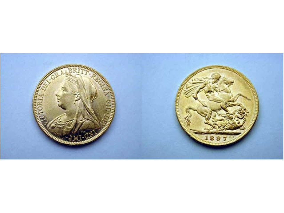 Australia, Vittoria, 1 Sterlina 1897 M Velata