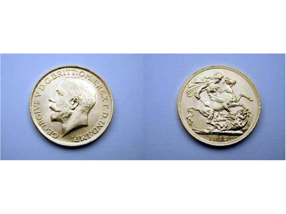 Great Britain, George V, Sovereign 1912