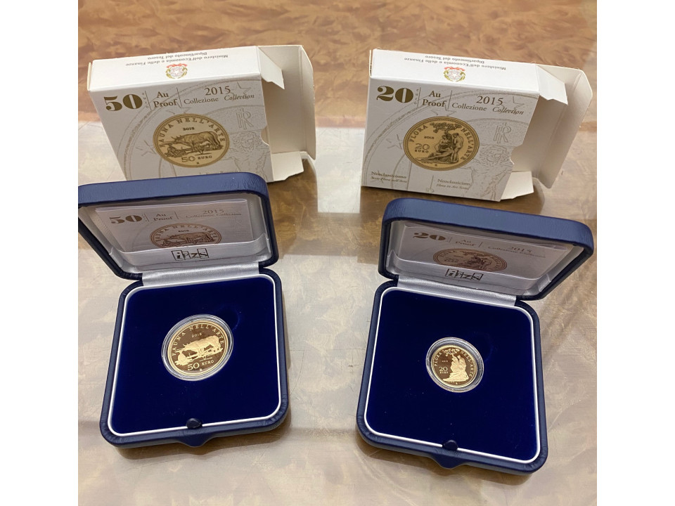 2015 50 + 20 Euro "Flora e Fauna" - Neoclassicism + Rococo