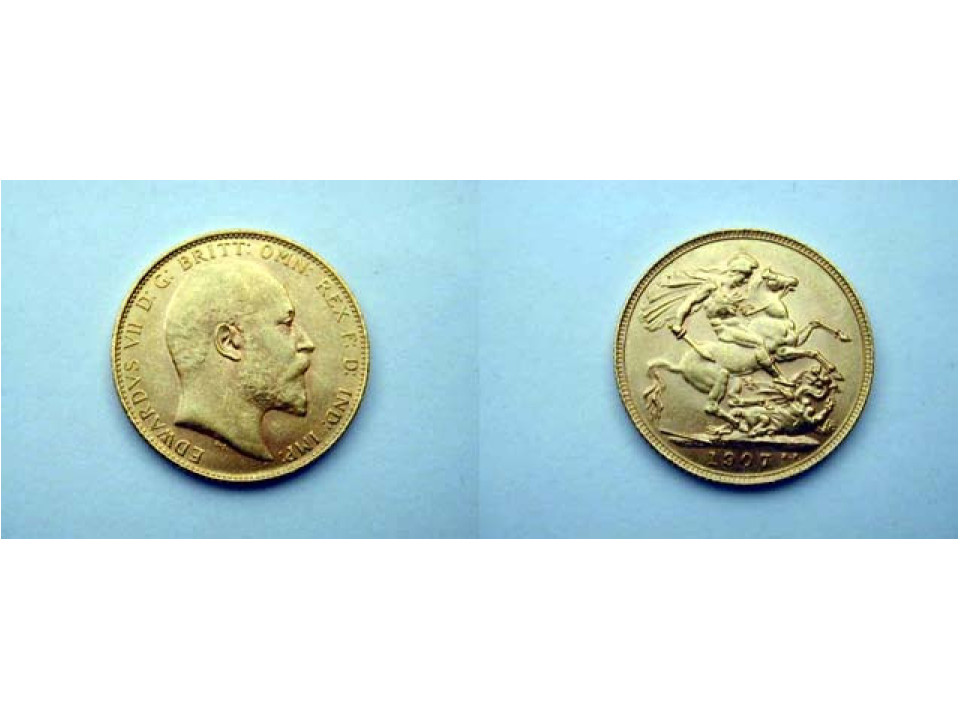Gran Bretagna, Edoardo VII, 1 Sterlina 1907