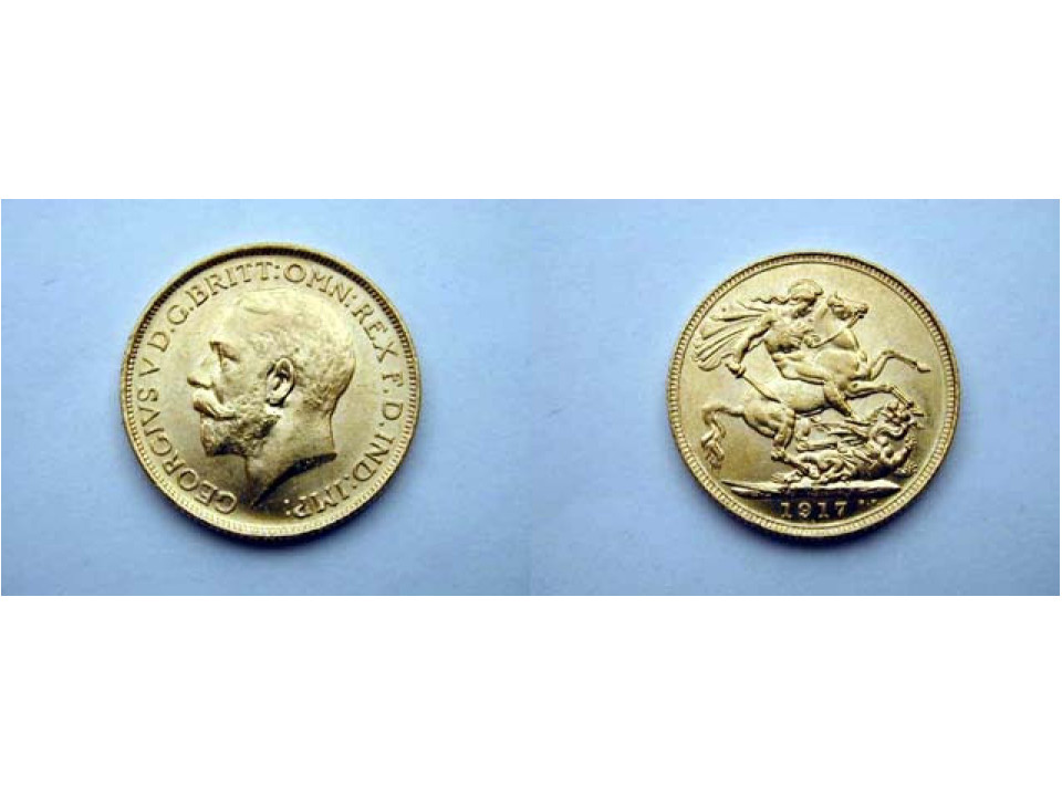 Australia, Giorgio V, 1 Sterlina 1917 S