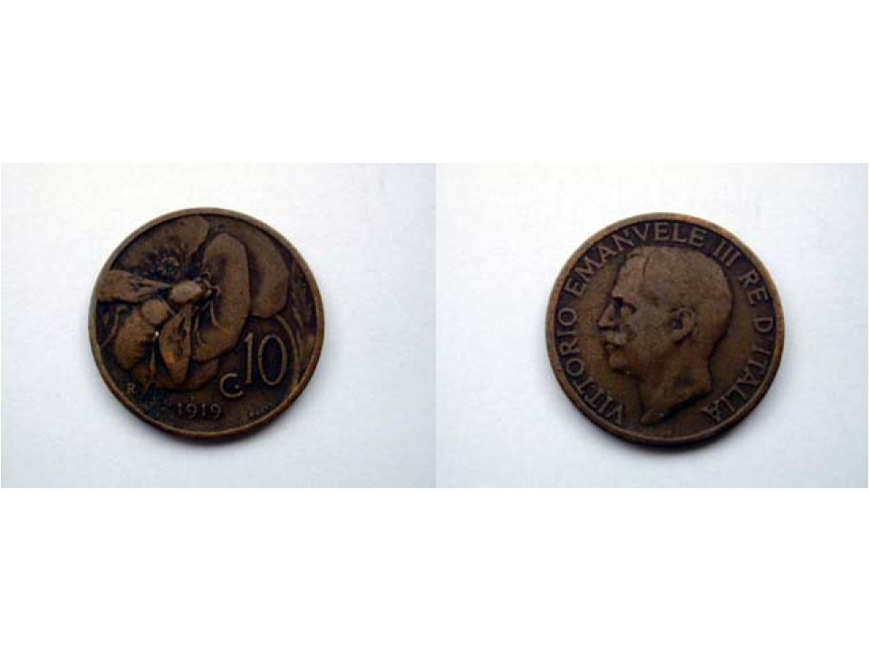 10 Centesimi 1919 "Ape"