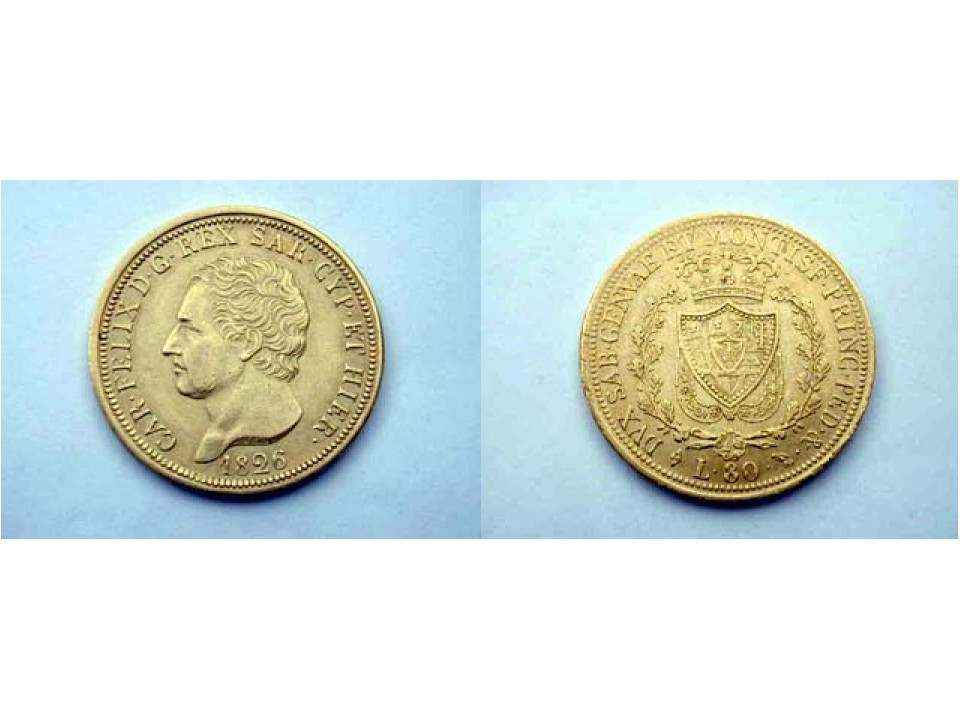 Carlo Felice, 80 Lire 1826 Turin