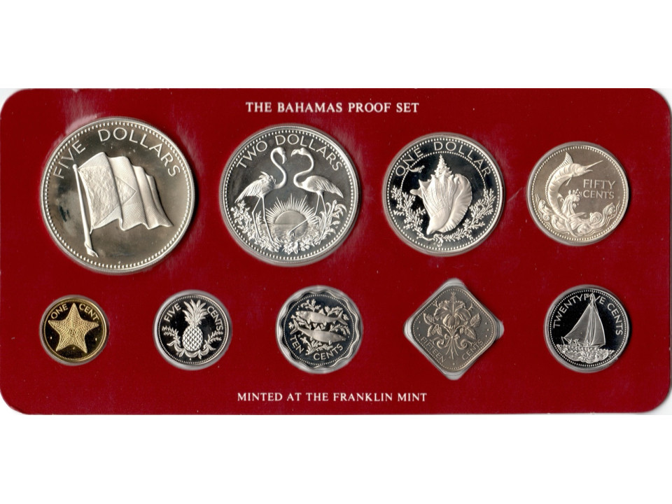 Bahamas, 1977 Set, Original Case