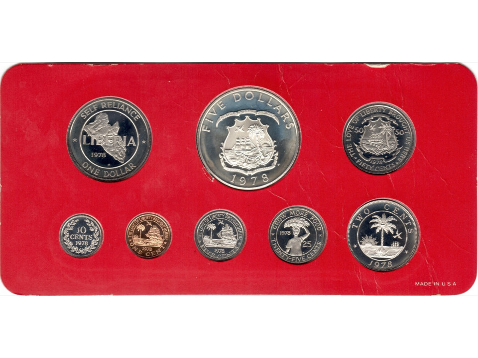 Liberia, Proof Set, 1978