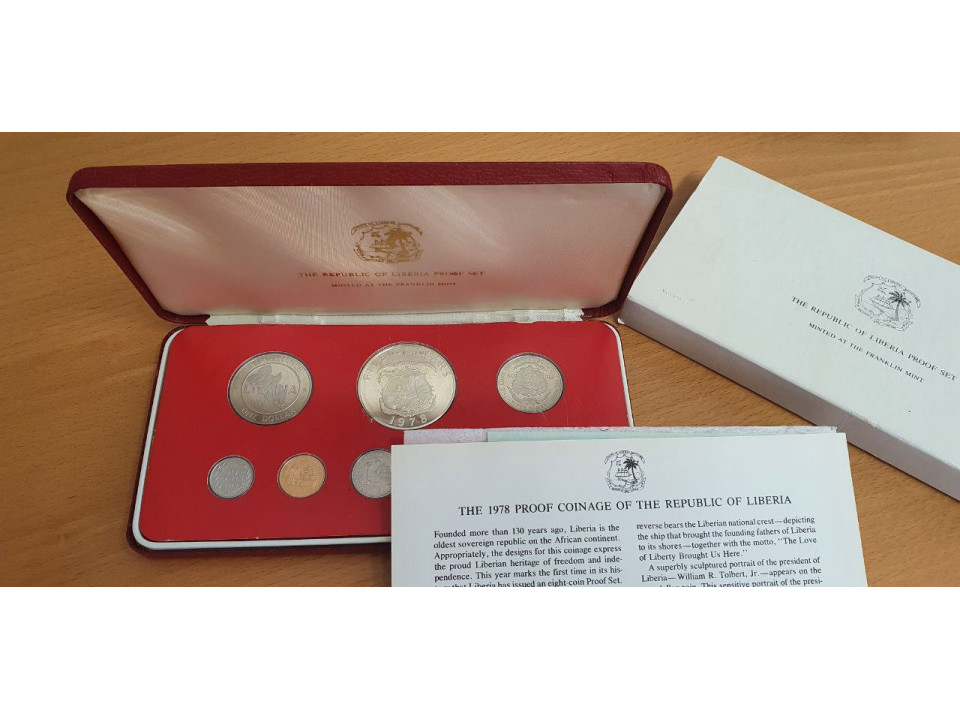 Liberia, Proof Set, 1978
