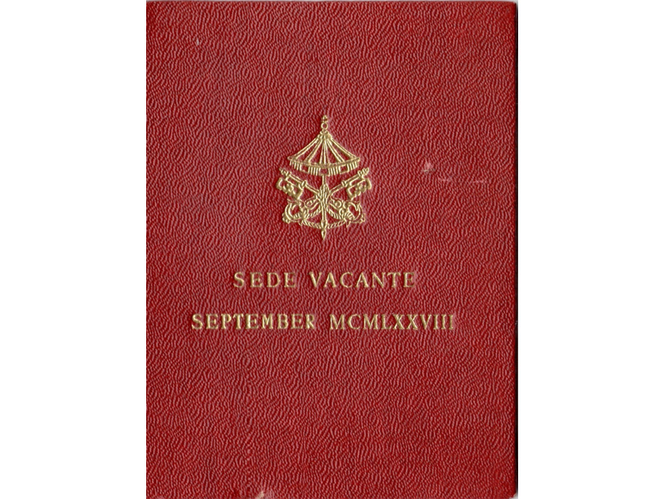Vatican, Sede Vacante "September MCMLXXVIII", 1978