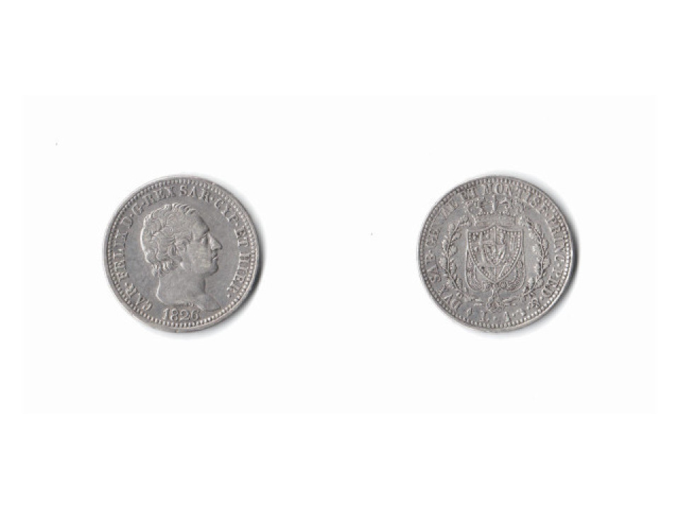 Carlo Felice, 1 Lira 1826, Turin