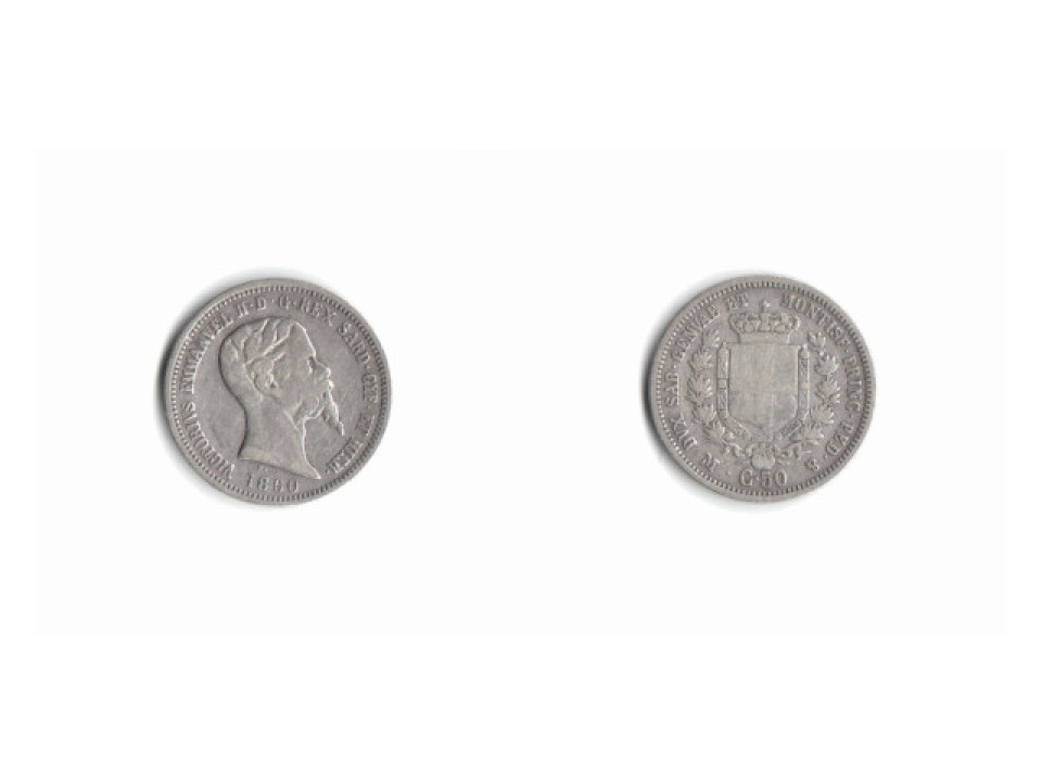 Vittorio Emanuele II, 50 cent 1860, Milano
