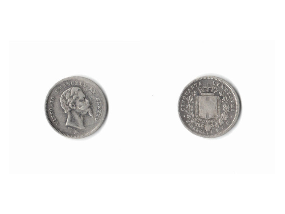 Vittorio Emanuele Re Eletto, 50 Cent 1860, Firenze