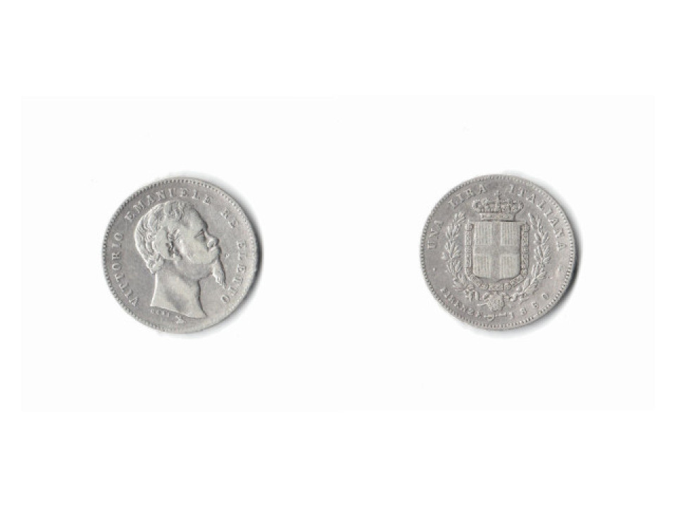 Vittorio Emanuele "Re Eletto" 1 Lira 1860, Florence