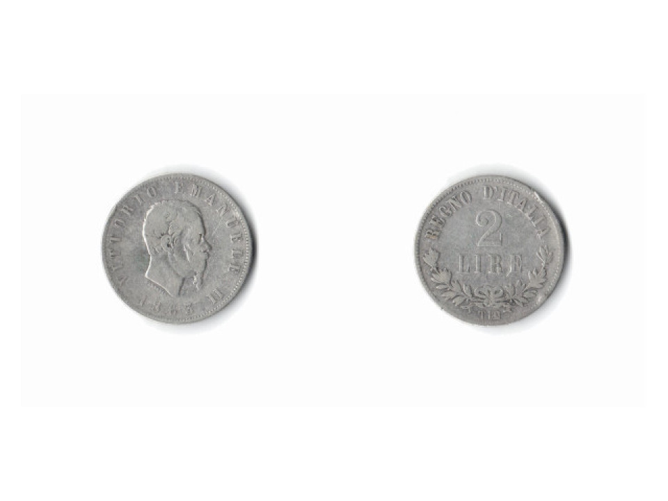 Vittorio Emanuele II, 2 Lire 1863, Turin