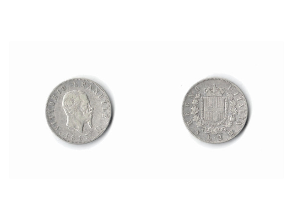 Vittorio Emanuele II, 2 Lire 1863, Naples