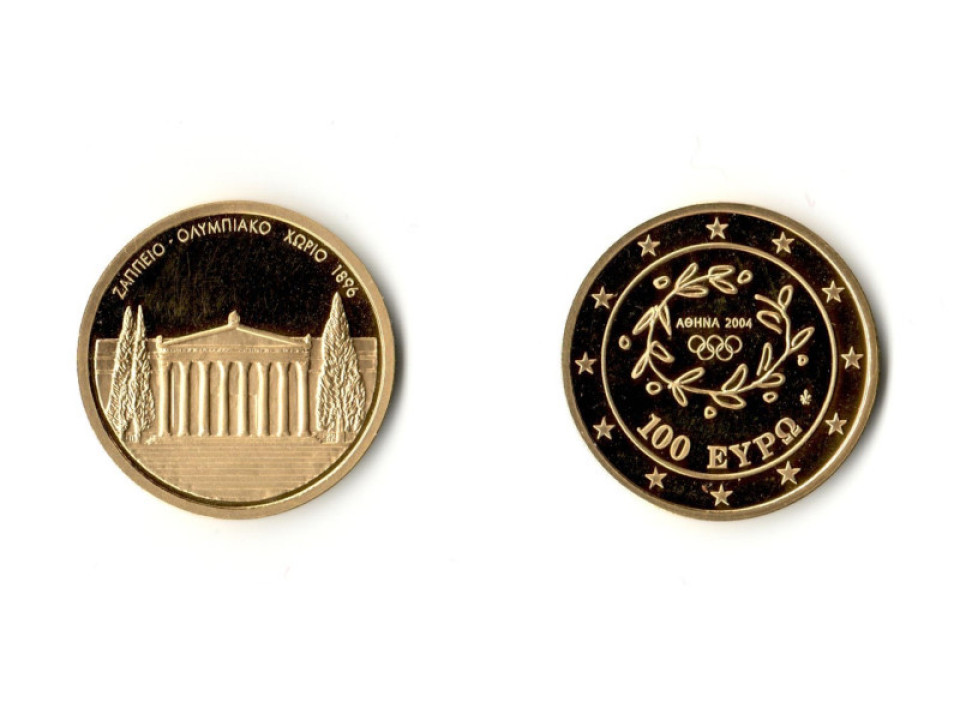 Greece, Olympic Games, 100 Euro 2004 FS Zappeion
