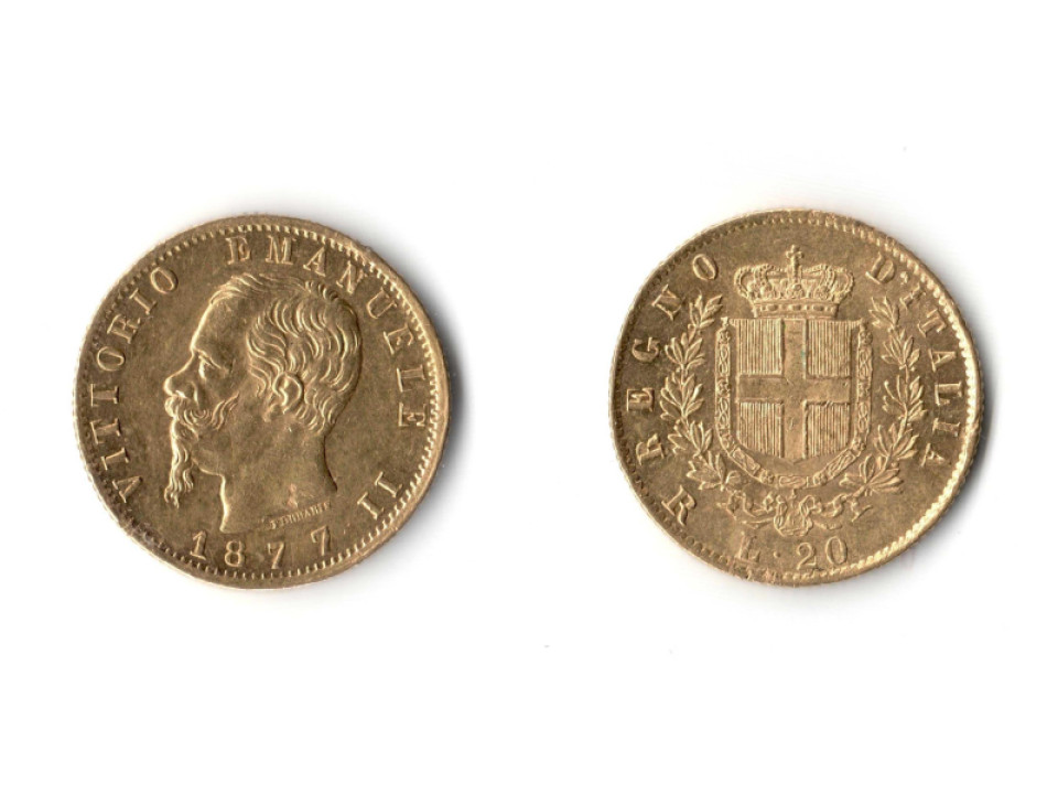 20 Lire 1877 Rome