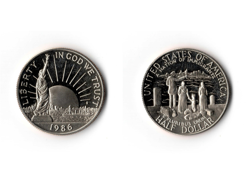 United States, 1986 Set of 3 Coins, Statue of Liberty