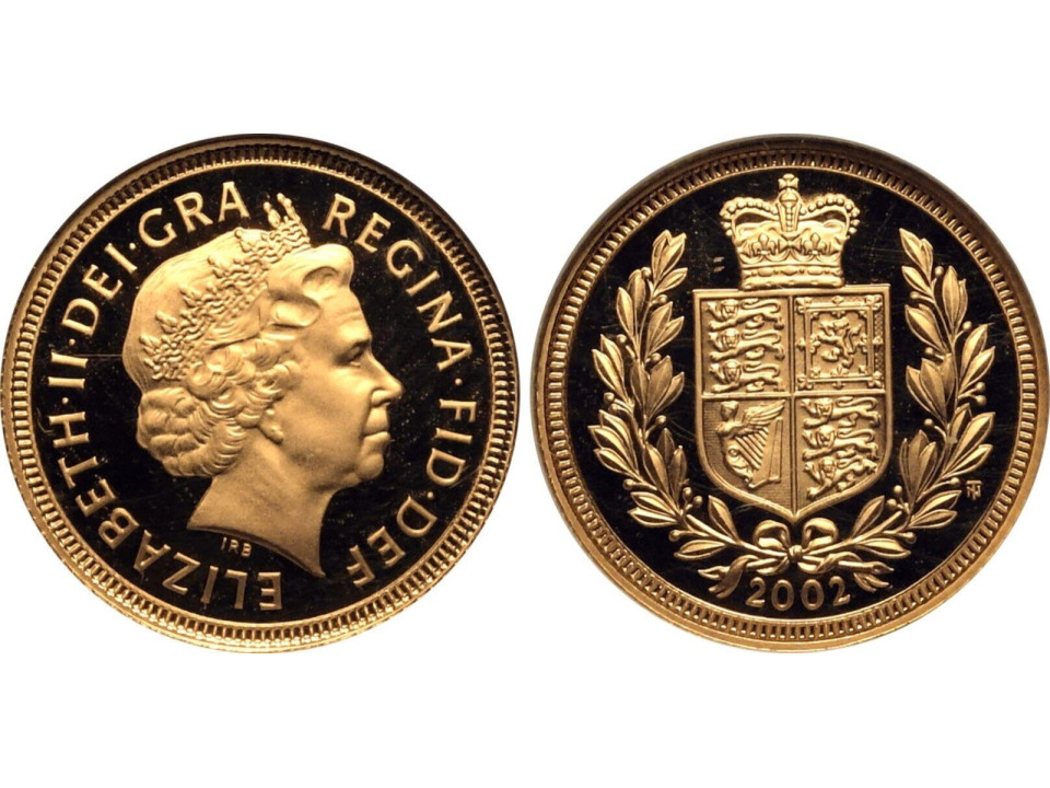 Great Britain, Elizabeth II, Half Sovereign 2002 Shield