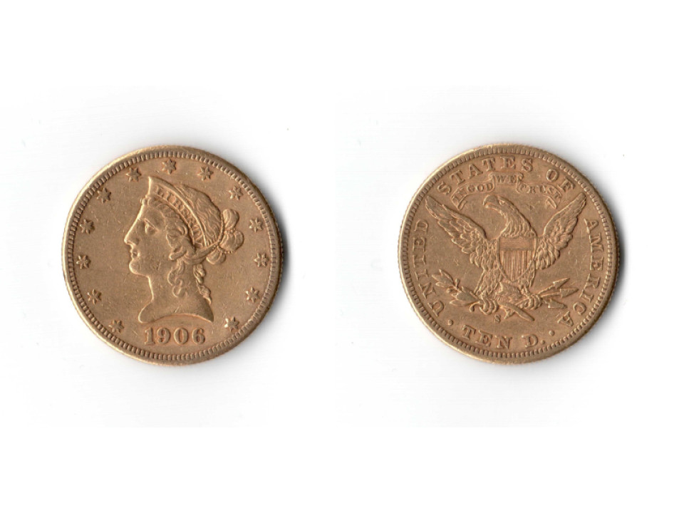 Stati Uniti, 10 Dollari 1906 San Francisco (Liberty)