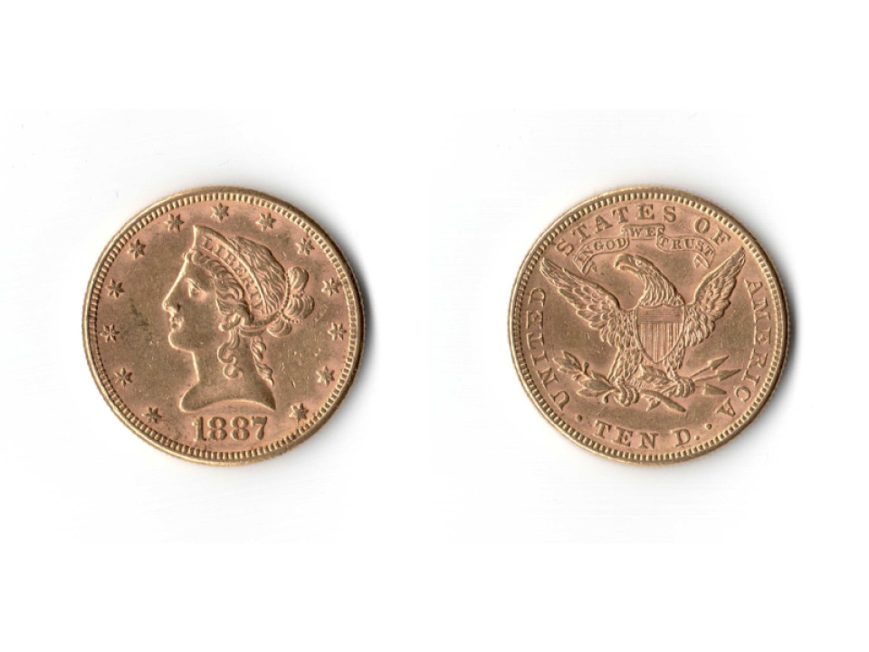 Stati Uniti, 10 Dollari 1887 (Liberty)
