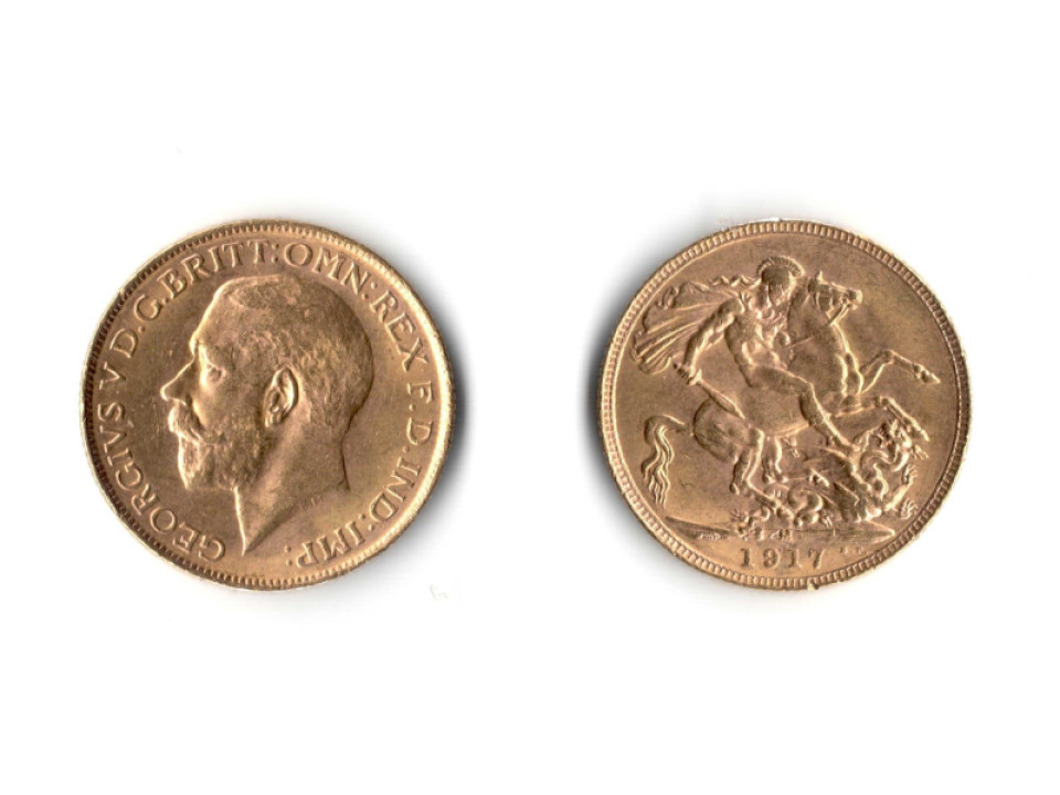 Australia, George V, Sovereign 1917 M