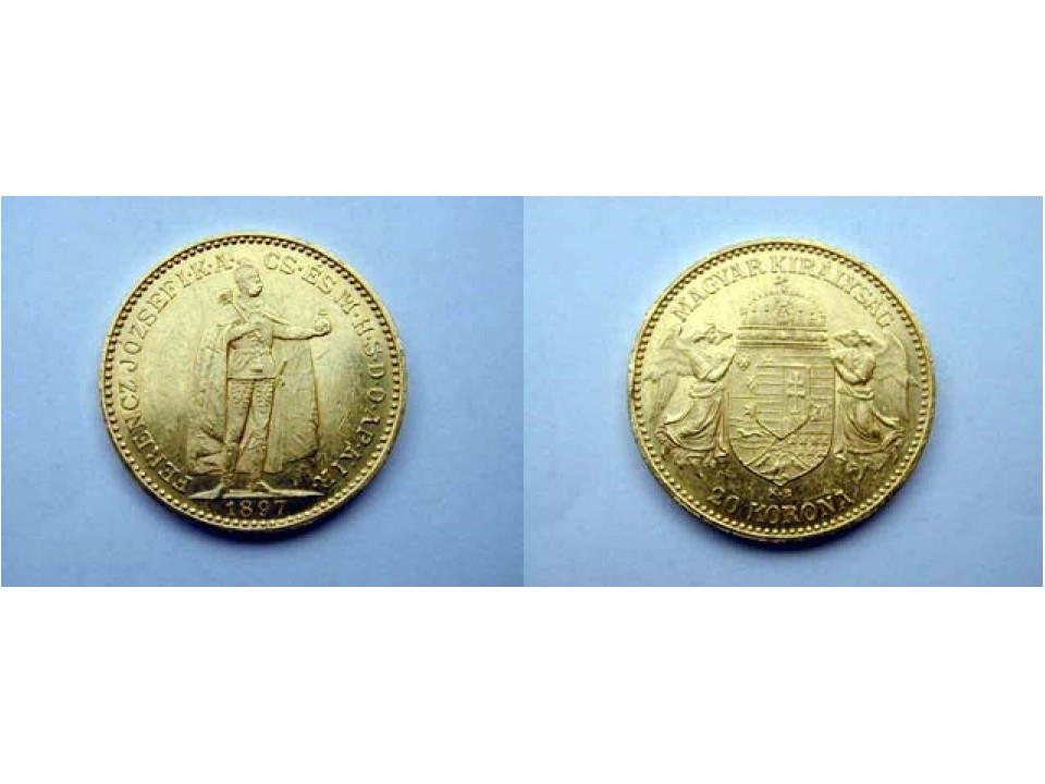 Hungary, 20 Korona 1894