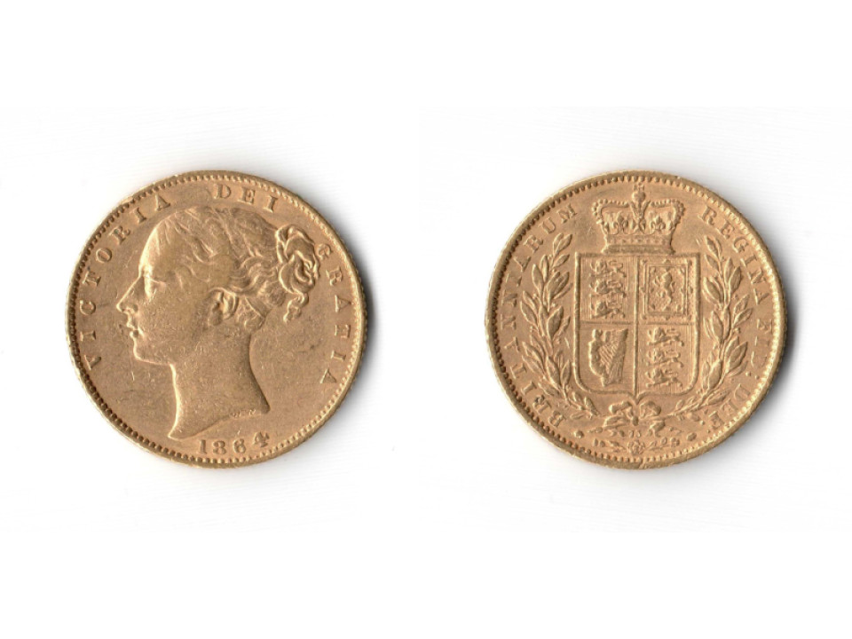 Great Britain, Victoria, Sovereign 1864